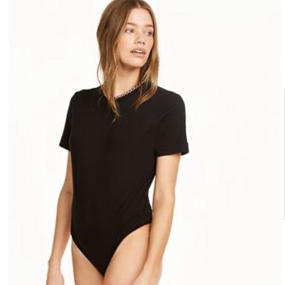 Danielle Bernstein TShirt Bodysuit in Black Size XL Minimalist - Picture 4 of 12